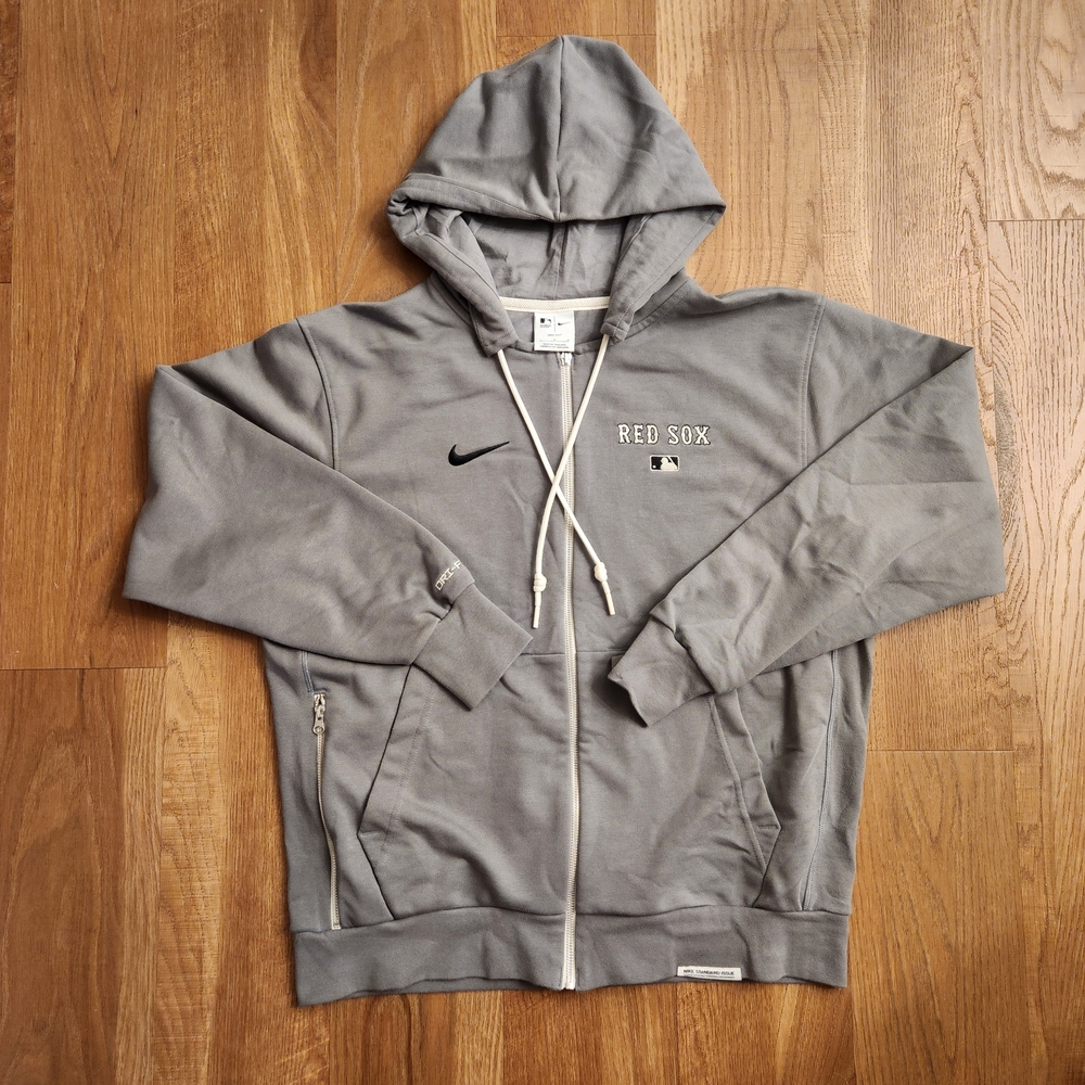 Gray Nike Red Sox Hoodie